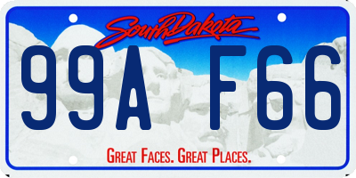 SD license plate 99AF66