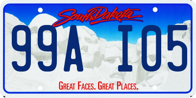 SD license plate 99AI05