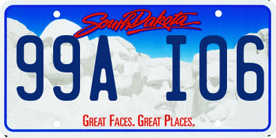 SD license plate 99AI06