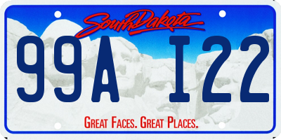 SD license plate 99AI22
