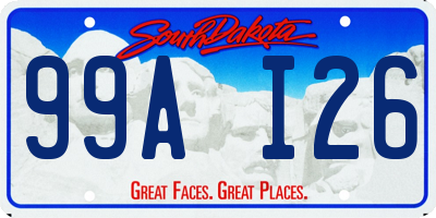 SD license plate 99AI26