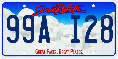 SD license plate 99AI28