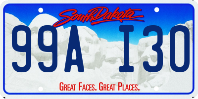 SD license plate 99AI30