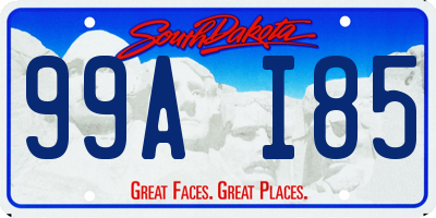 SD license plate 99AI85