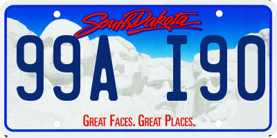 SD license plate 99AI90