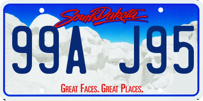 SD license plate 99AJ95