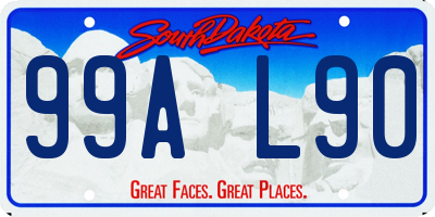 SD license plate 99AL90