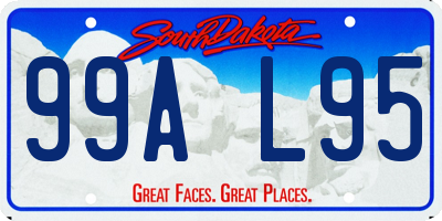 SD license plate 99AL95