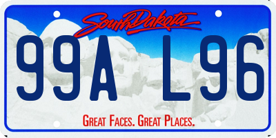 SD license plate 99AL96