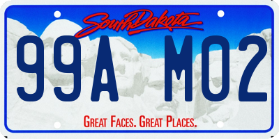 SD license plate 99AM02