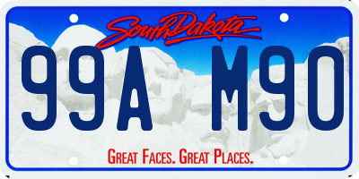 SD license plate 99AM90