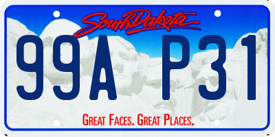 SD license plate 99AP31