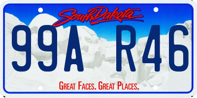 SD license plate 99AR46