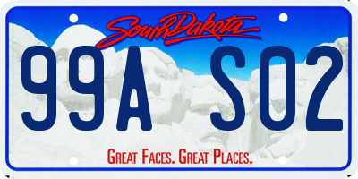 SD license plate 99AS02