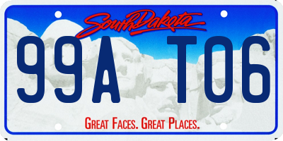 SD license plate 99AT06