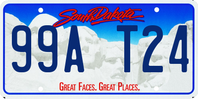 SD license plate 99AT24