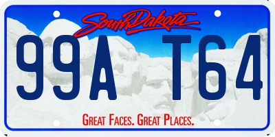 SD license plate 99AT64