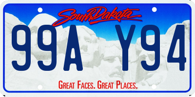 SD license plate 99AY94