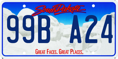 SD license plate 99BA24