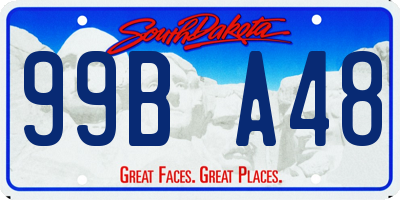 SD license plate 99BA48