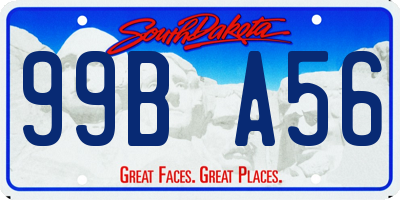 SD license plate 99BA56