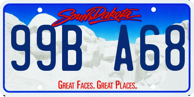 SD license plate 99BA68
