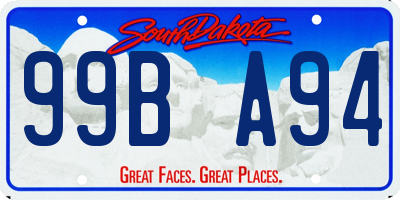 SD license plate 99BA94