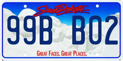 SD license plate 99BB02
