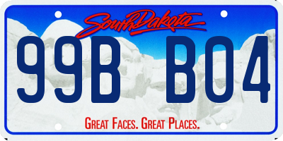 SD license plate 99BB04