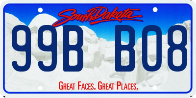 SD license plate 99BB08