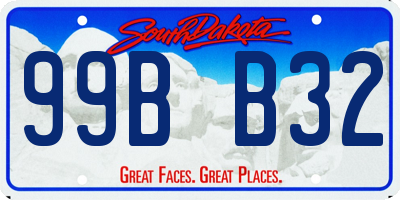SD license plate 99BB32