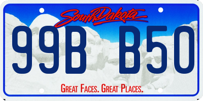 SD license plate 99BB50