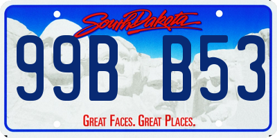 SD license plate 99BB53