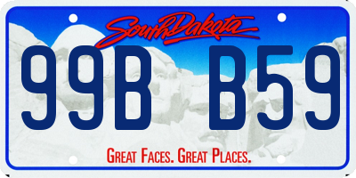 SD license plate 99BB59