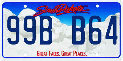 SD license plate 99BB64