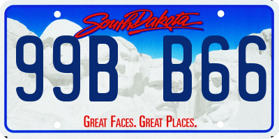 SD license plate 99BB66