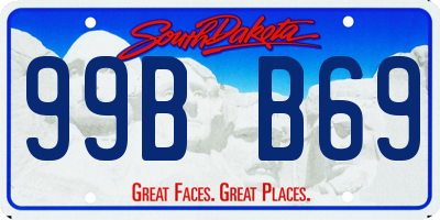 SD license plate 99BB69