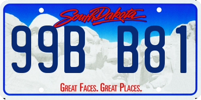 SD license plate 99BB81