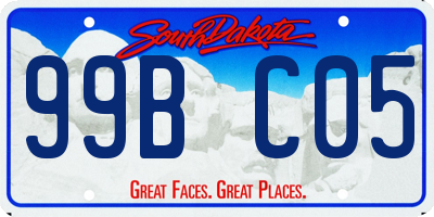 SD license plate 99BC05