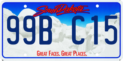 SD license plate 99BC15