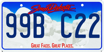SD license plate 99BC22