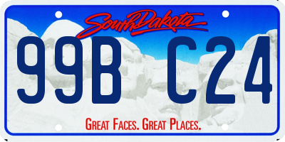 SD license plate 99BC24