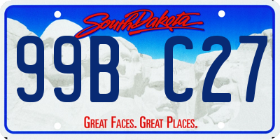 SD license plate 99BC27