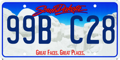 SD license plate 99BC28
