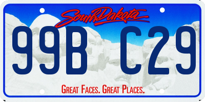 SD license plate 99BC29