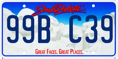 SD license plate 99BC39