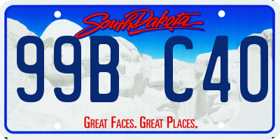 SD license plate 99BC40