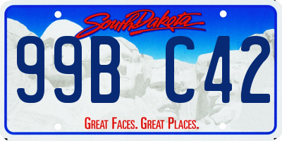 SD license plate 99BC42