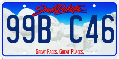 SD license plate 99BC46