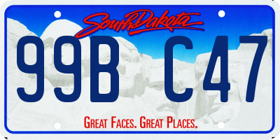 SD license plate 99BC47